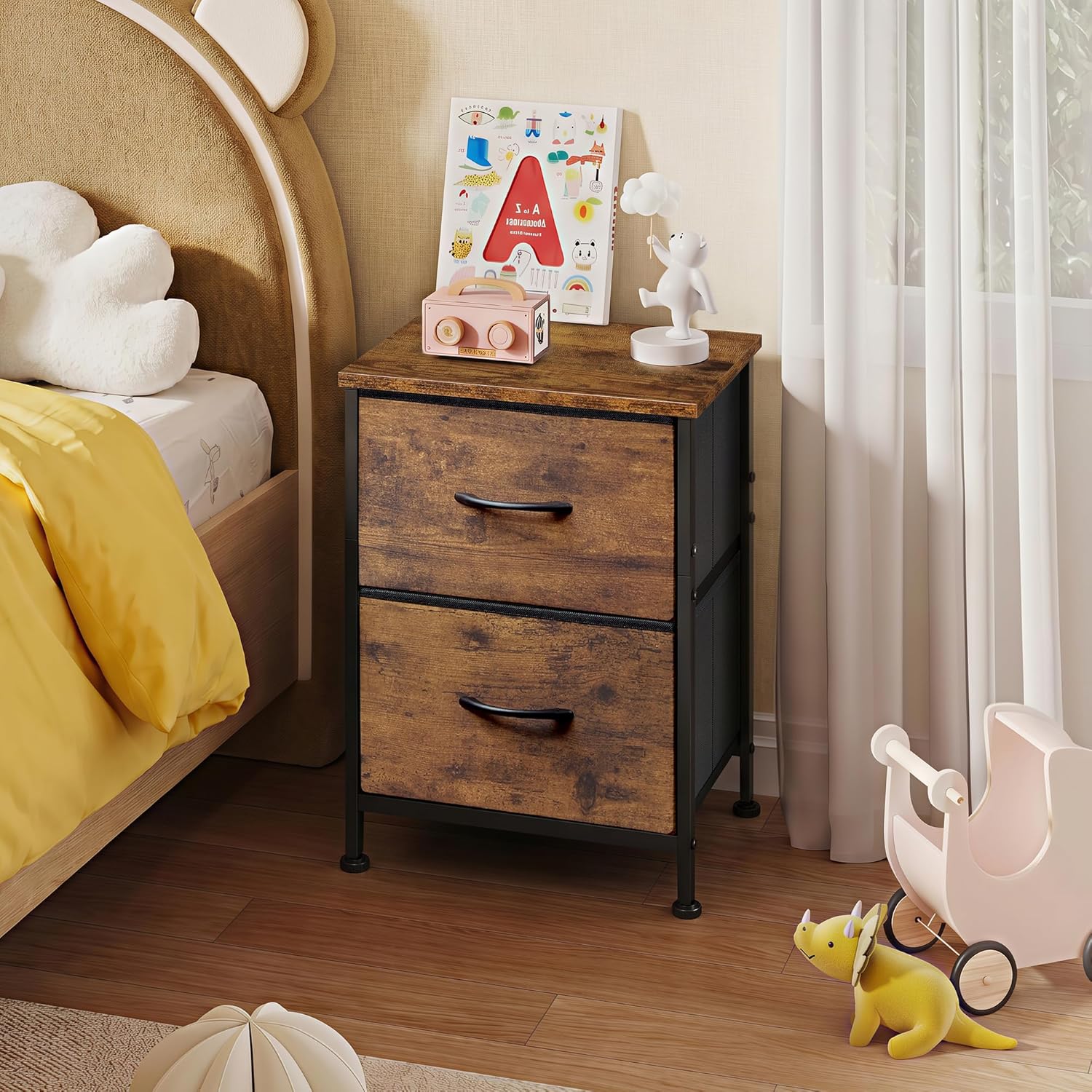 Thumbnail 6 de WLIVE Night Stand with 2 Drawers