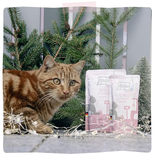Detalle 2 de MjAMjAM Premium Nassfutter Kitten – Hühnchen mit Lachsöl, getreidefrei, 6 x 400 g