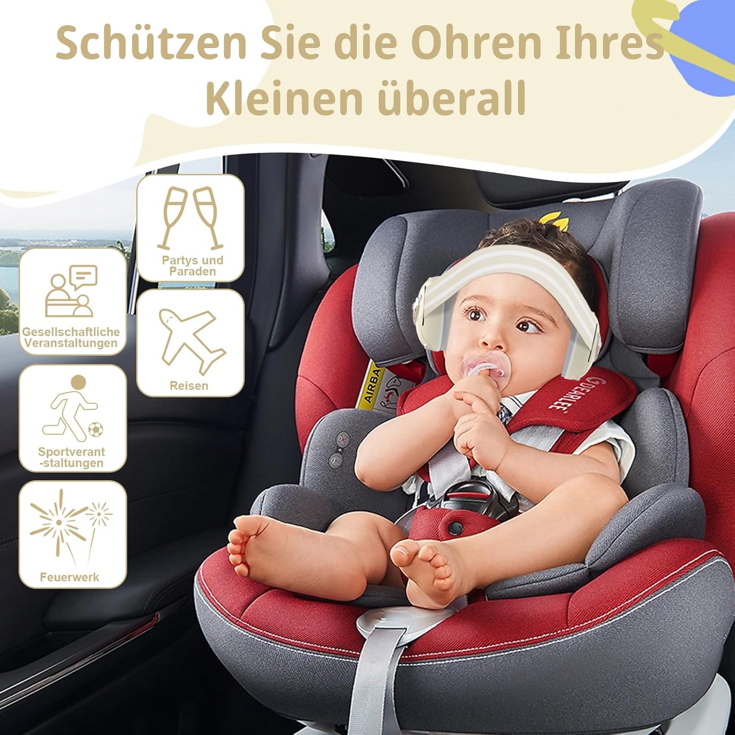Thumbnail 6 de Robofun 2-in-1 Baby-Kopfhörer als Gehörschutz bis 48 Monate