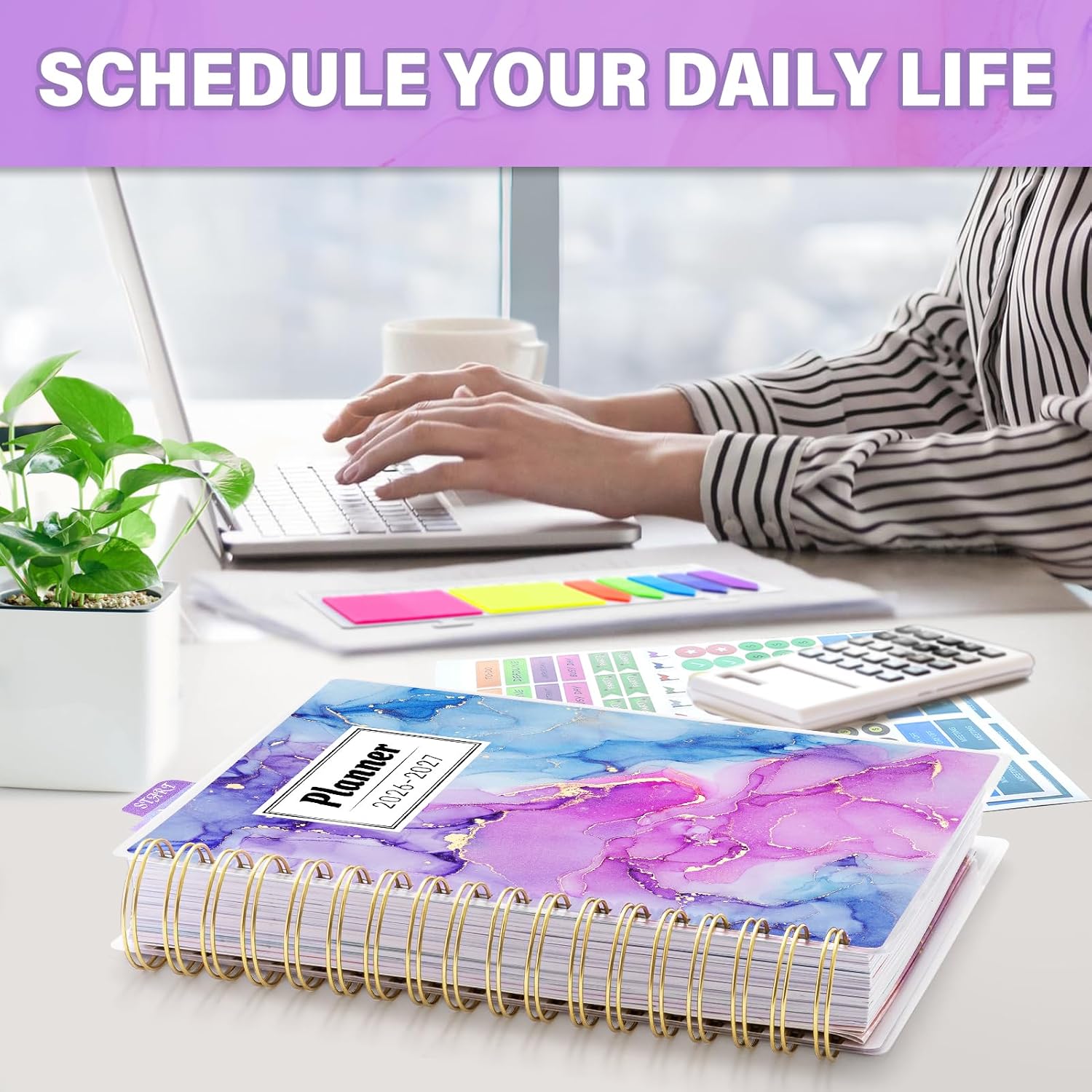 Detalle de montcool 2026-2027 Academic Planner, 18-Month Daily, Weekly and Monthly, 7.9 x 9.8 in