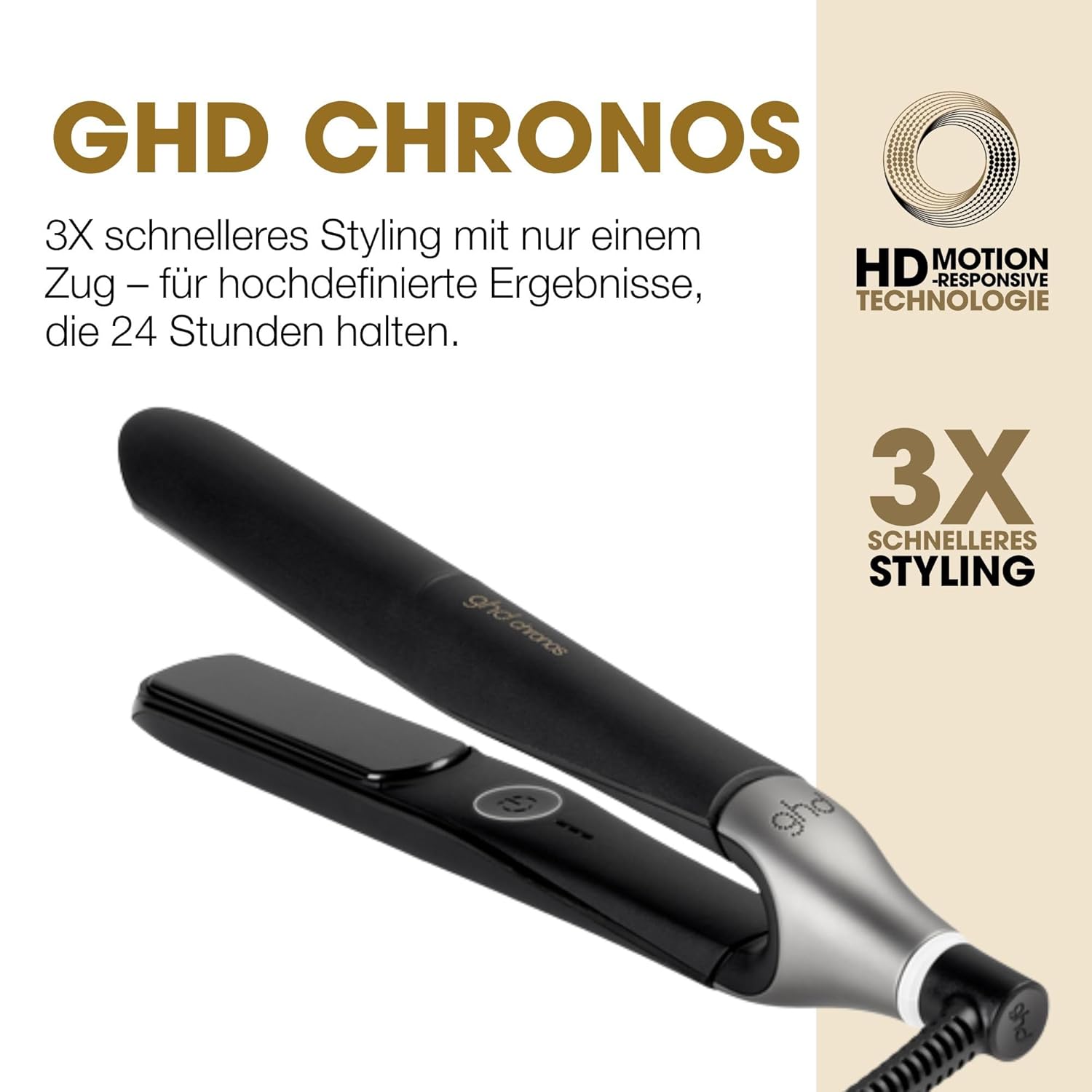 Thumbnail 2 de ghd chronos Glätteisen (26 mm) – smarter Styler für alle Haartypen mit HD Motion-Regelung