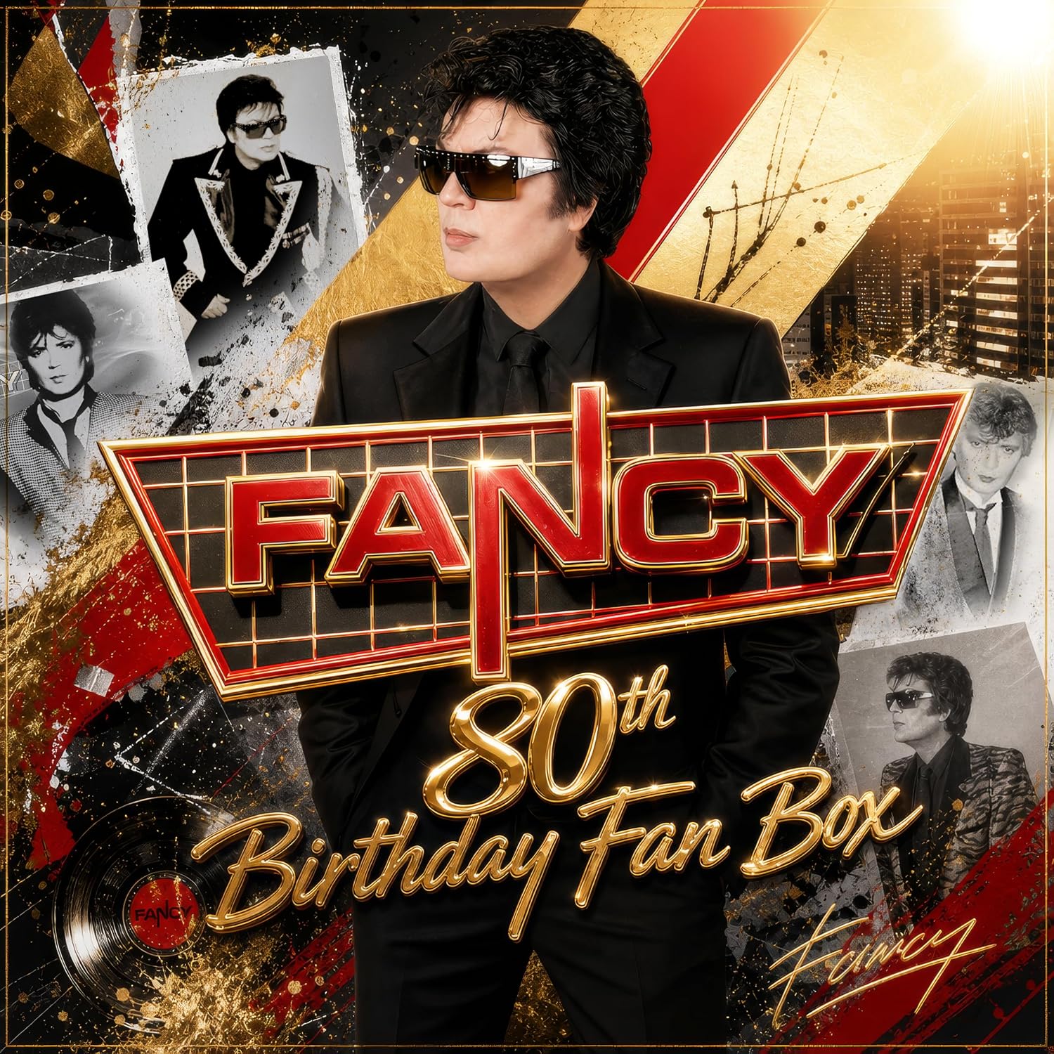 Detalle de Fancy 80th Birthday Fan Box: CDs, Maxi-Singles and LPs