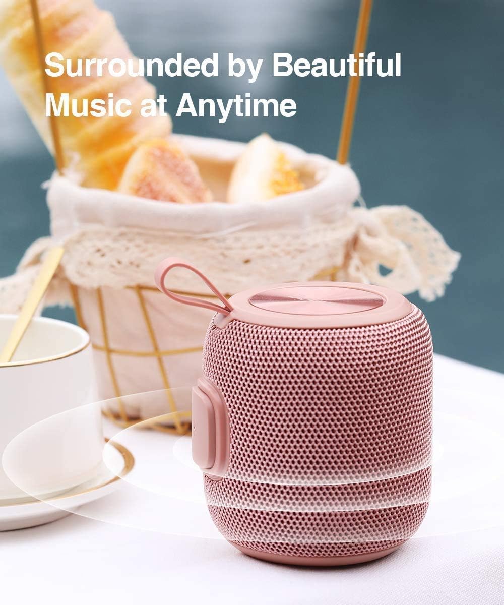 Thumbnail 4 de Bluetooth Speaker Portable 5.0 Dual Pairing – 360° HD Sound, IPX7 Waterproof (Pink)