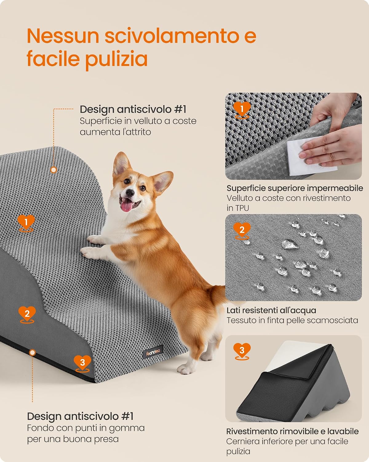 Thumbnail 4 de Feandrea Scala per Cani 3 gradini