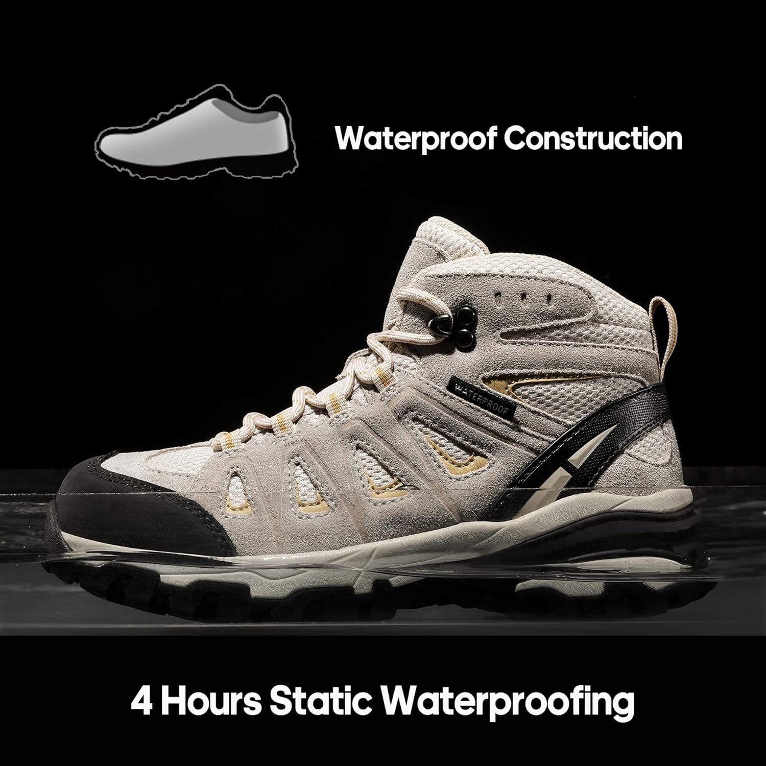 Thumbnail 1 de NORTIV 8 Adventurer: Scarpe da trekking da donna, traspiranti, comode e con presa sicura