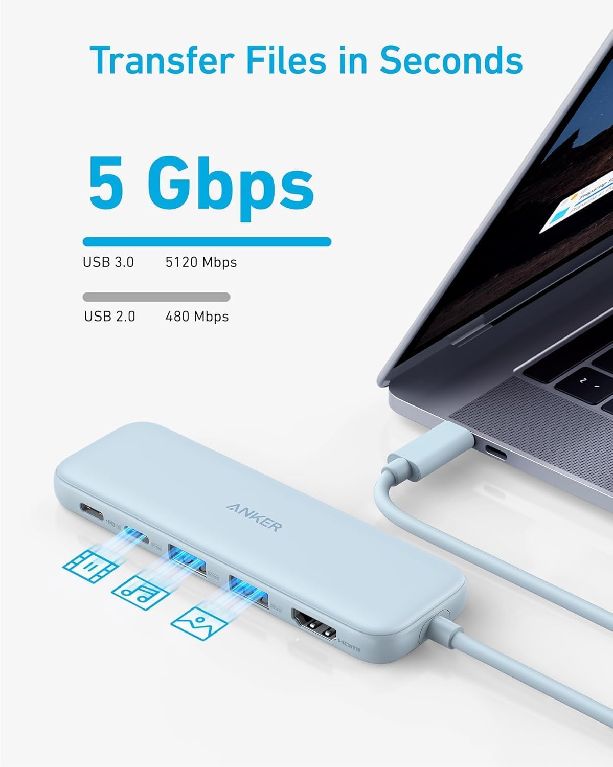 Thumbnail 3 de Anker USB C Hub 5‑in‑1 4K HDMI