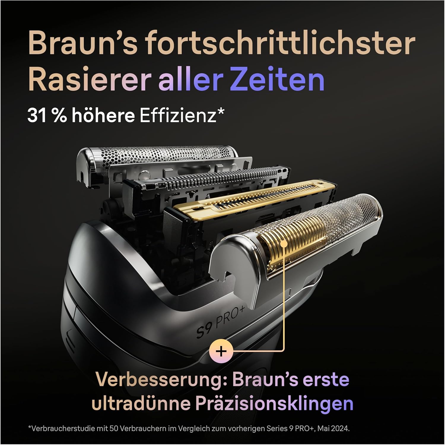 Thumbnail 4 de Braun 9610si Series 9 PRO+ Elektrorasierer 60 Min.