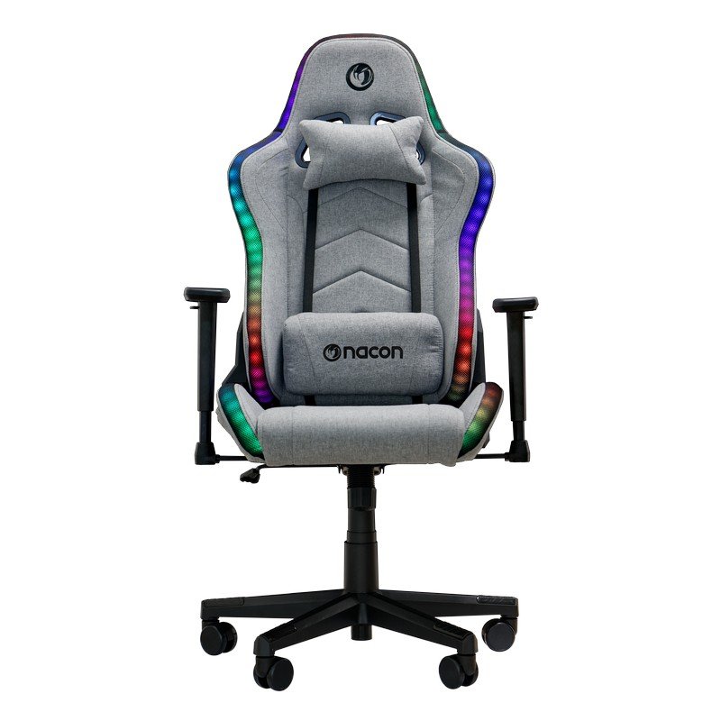 Detalle de nacon Pro RGB Silla gaming gris