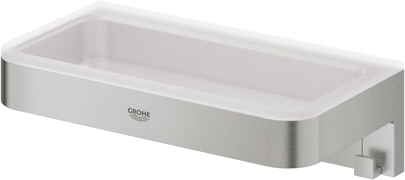 Detalle 2 de GROHE QUICKFIX Start Cube – Portaoggetti da Doccia, Installazione a vite o colla, Super Steel