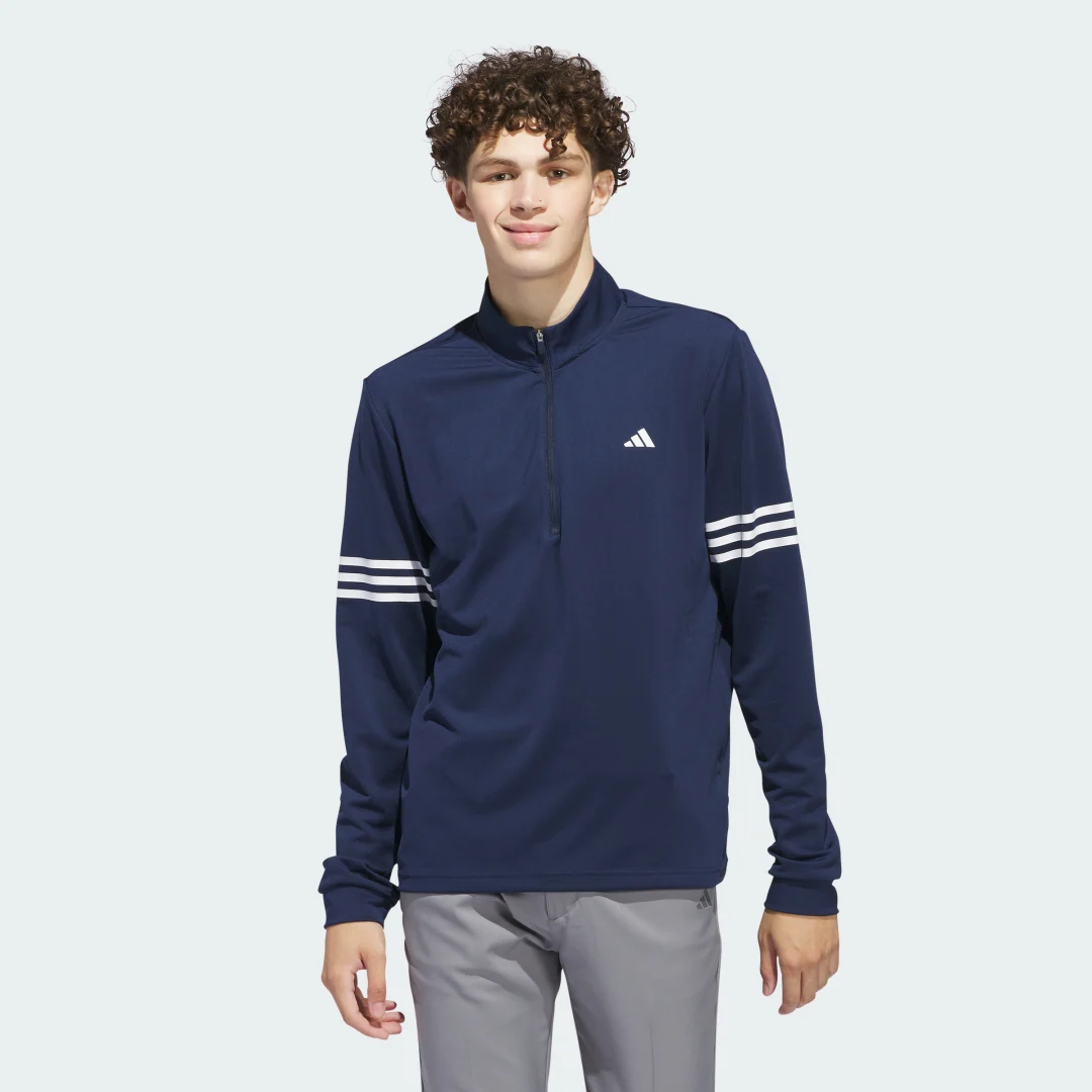 Detalle de Sudadera Adi Half-Zip 3 bandas de Adidas