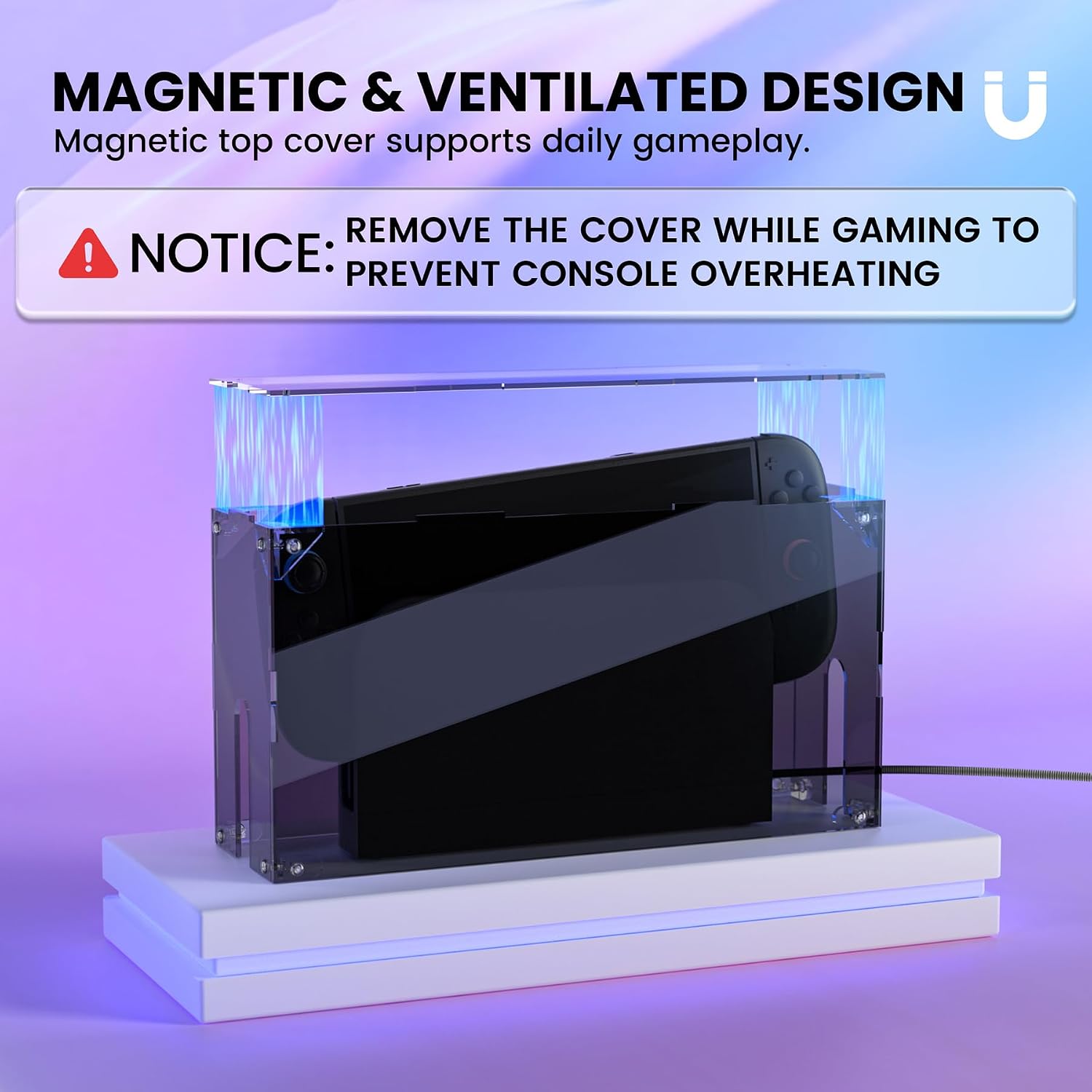 Thumbnail 3 de PlayVital Clear Acrylic Dustproof Cover for Switch 2