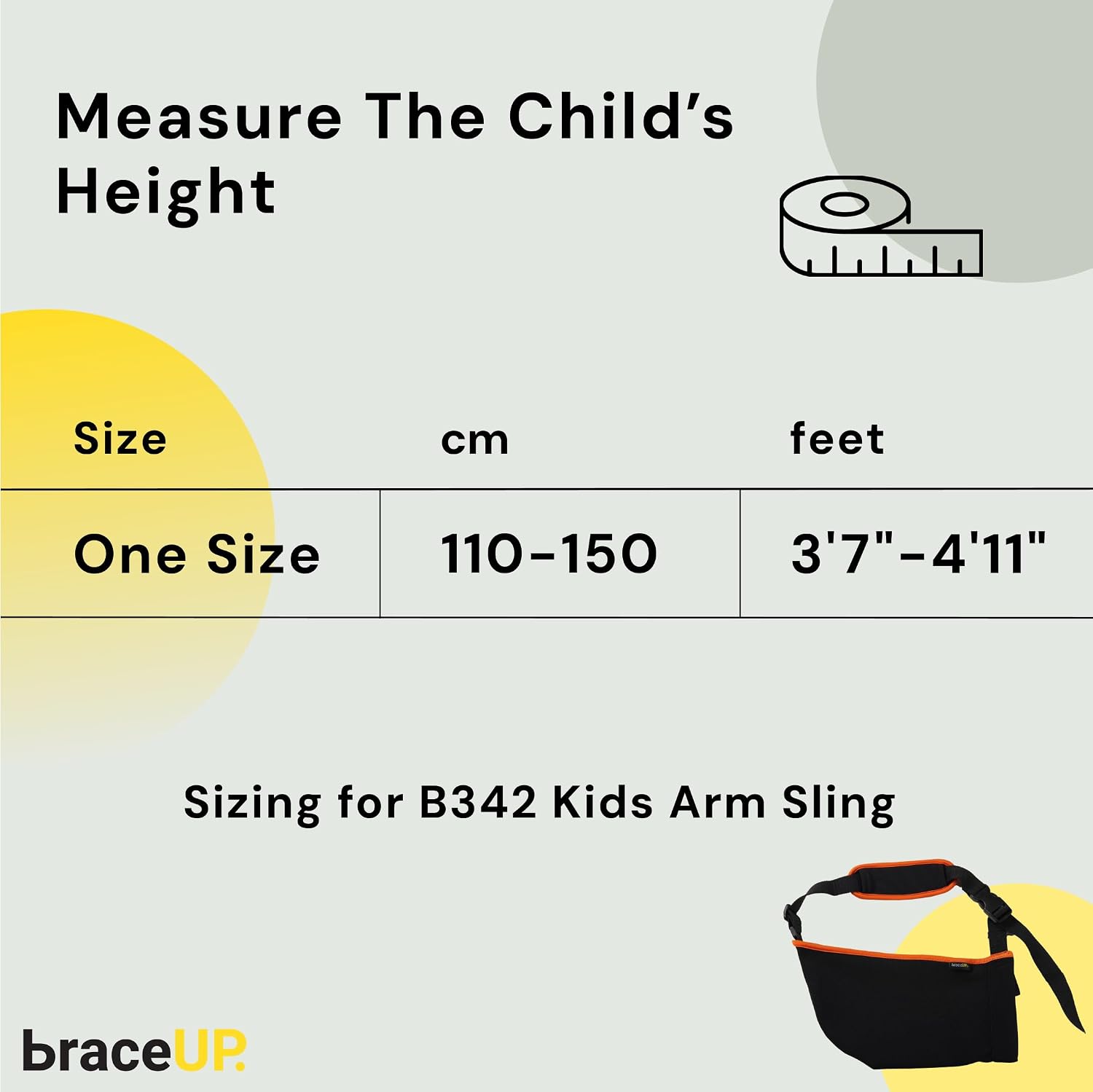 Thumbnail 5 de BraceUP Arm Sling for Kids 110–150 cm