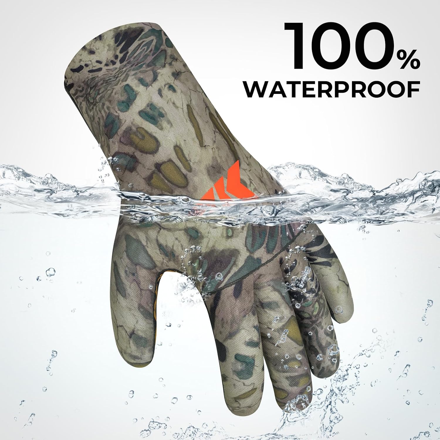 Detalle 2 de KastKing IceRiver Fishing Gloves, Waterproof Neoprene, Fleece-Lined Grip