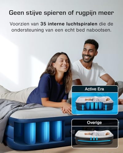 Thumbnail 6 de Active Era Matelas Gonflable 2 Personnes 152×203×35,5 cm — Confort Max, Pompe Électrique Intégrée
