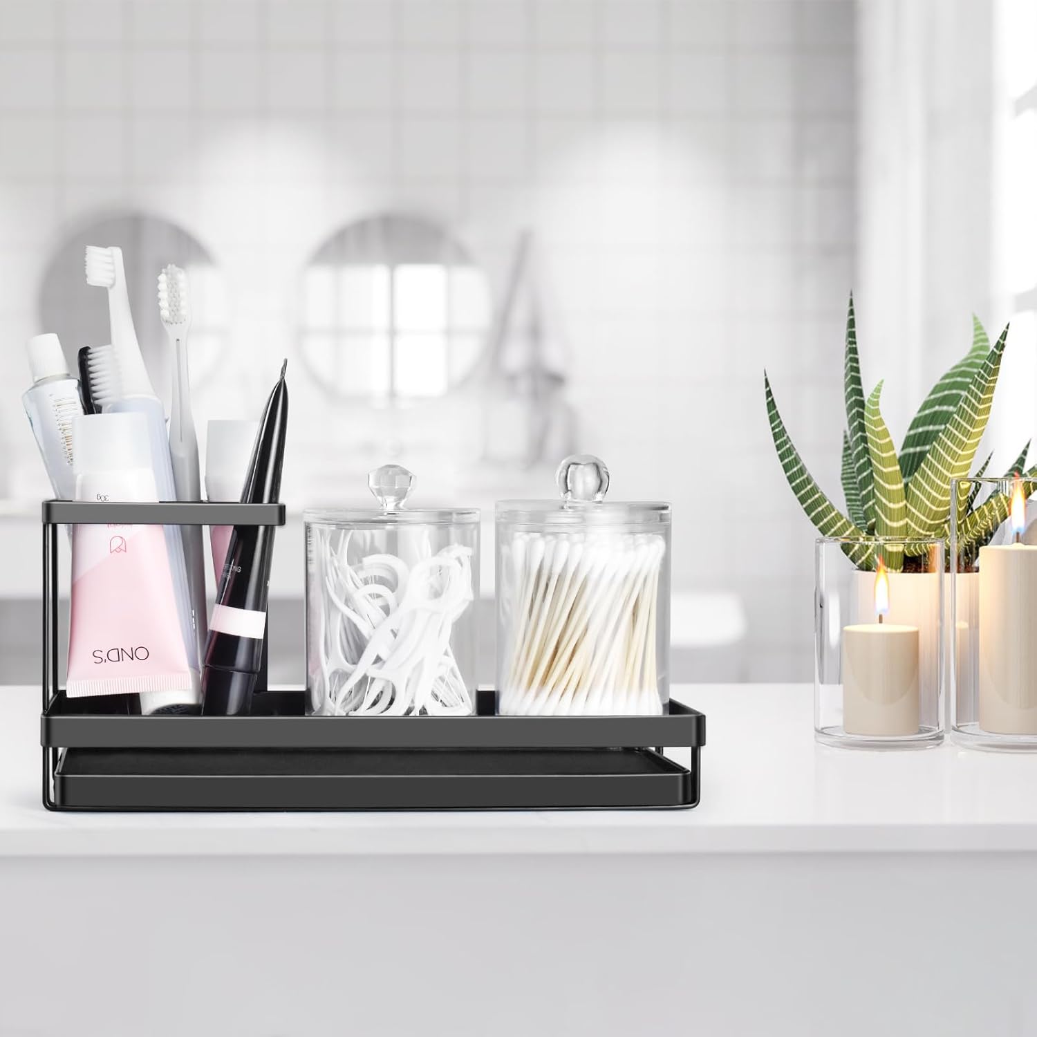 Thumbnail 4 de IWTTWY Toothbrush Holder with Dispenser for Bathroom 🪥