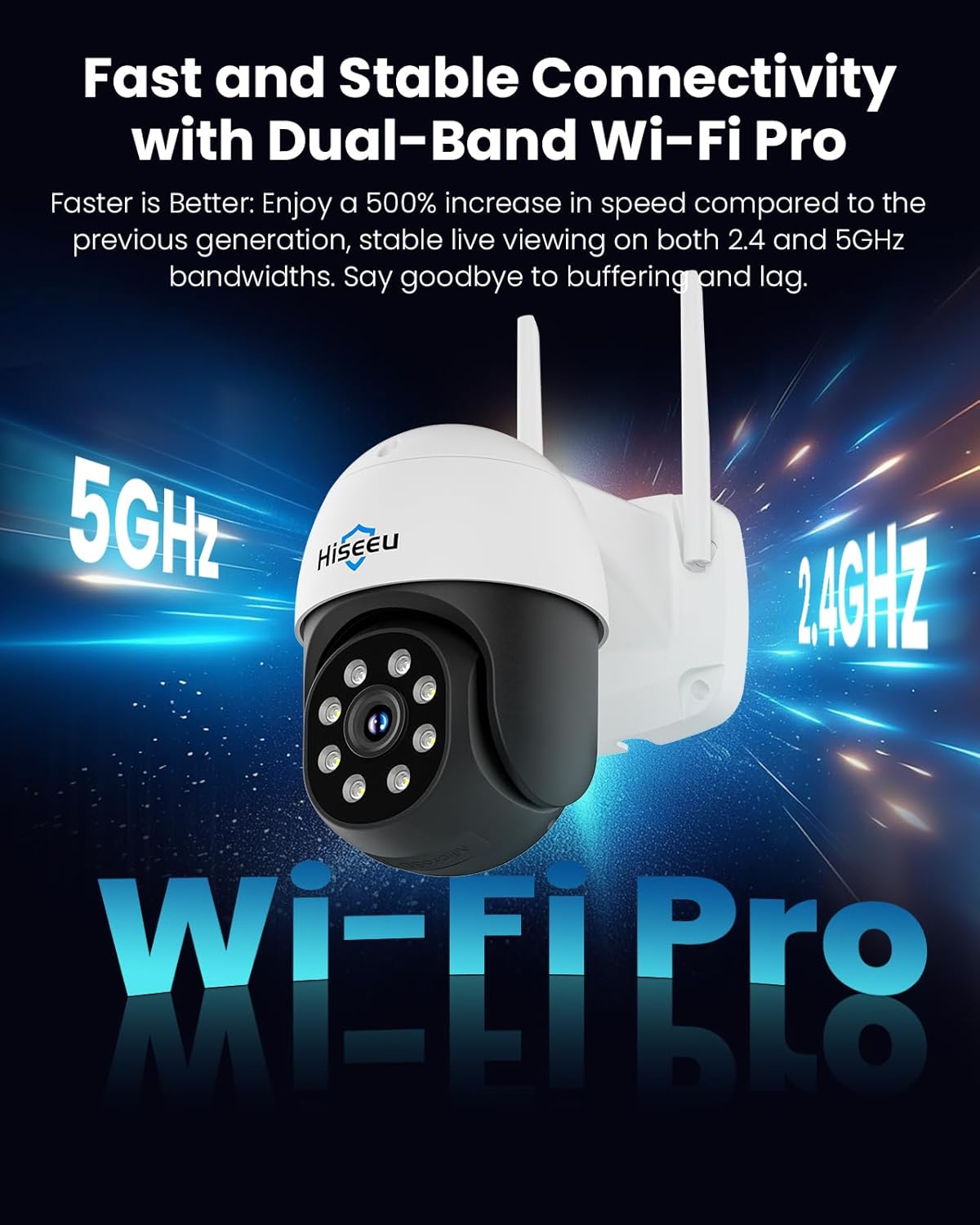 Thumbnail 3 de Hiseeu 4K Security Cameras Wireless Outdoor 4-Cam Kit with 1TB NVR