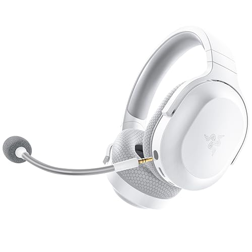 Detalle de Razer Barracuda X (2022) – Mercury White: auriculares híbridos para juego y movilidad