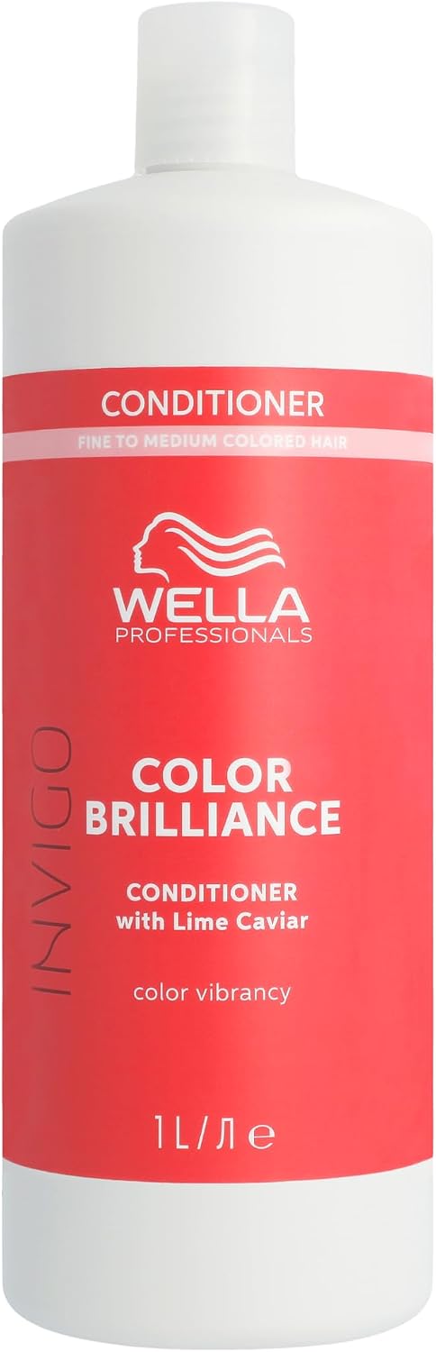 Detalle de Wella Professionals Après‑Shampoing Invigo Color Brilliance – Soin hydratant pour cheveux colorés fins à normaux