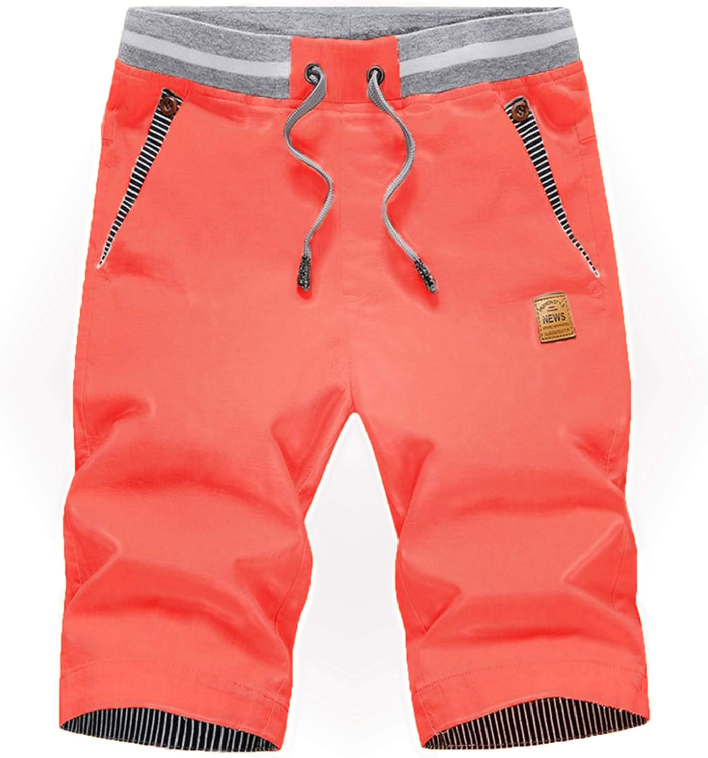 Detalle 2 de Tansozer Men's Casual Classic Fit Drawstring Shorts with Elastic Waist & Pockets