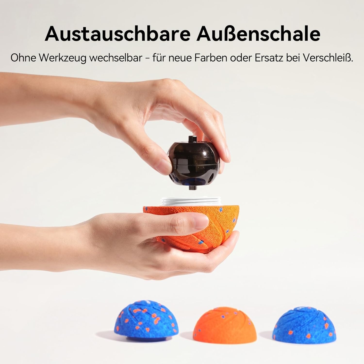 Detalle 2 de Cheerble Ersatzschalen für Wicked Ball Air – Orange (Shell)