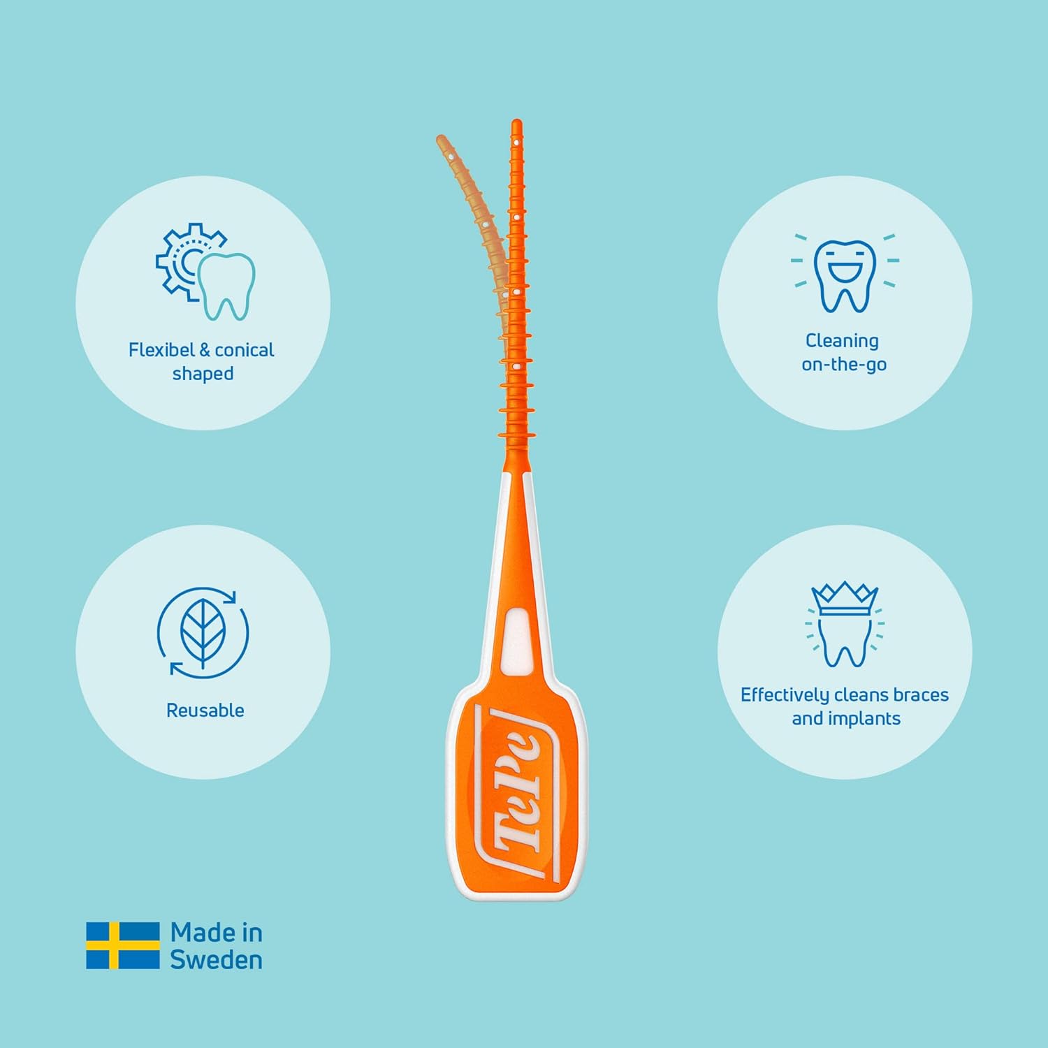 Thumbnail 6 de TePe EasyPick Toothpicks (Orange, ISO XS-S) – 60pcs for Narrow Gaps