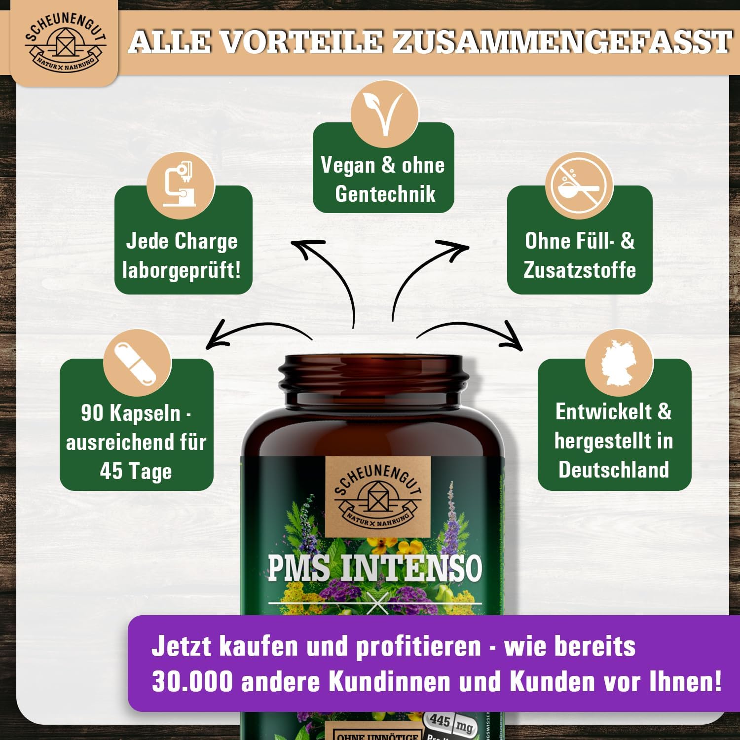 Thumbnail 5 de PMS INTENSO Mönchspfeffer Kapseln 45 Tage