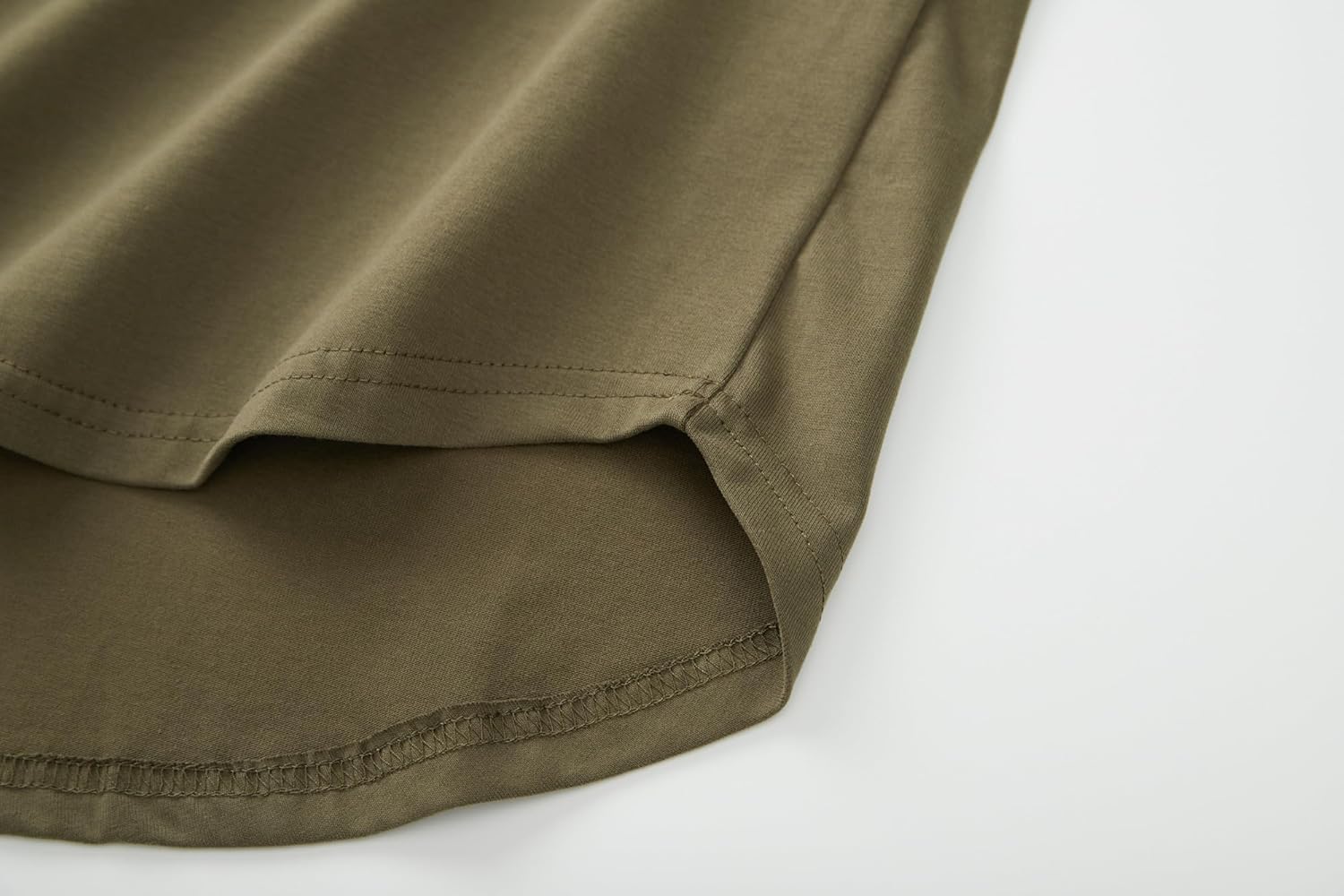 Thumbnail 6 de VEIISAR Herren Dickes Rundhals-T-Shirt aus 100% Baumwolle – Heavy Duty, Preshrunk, Longline