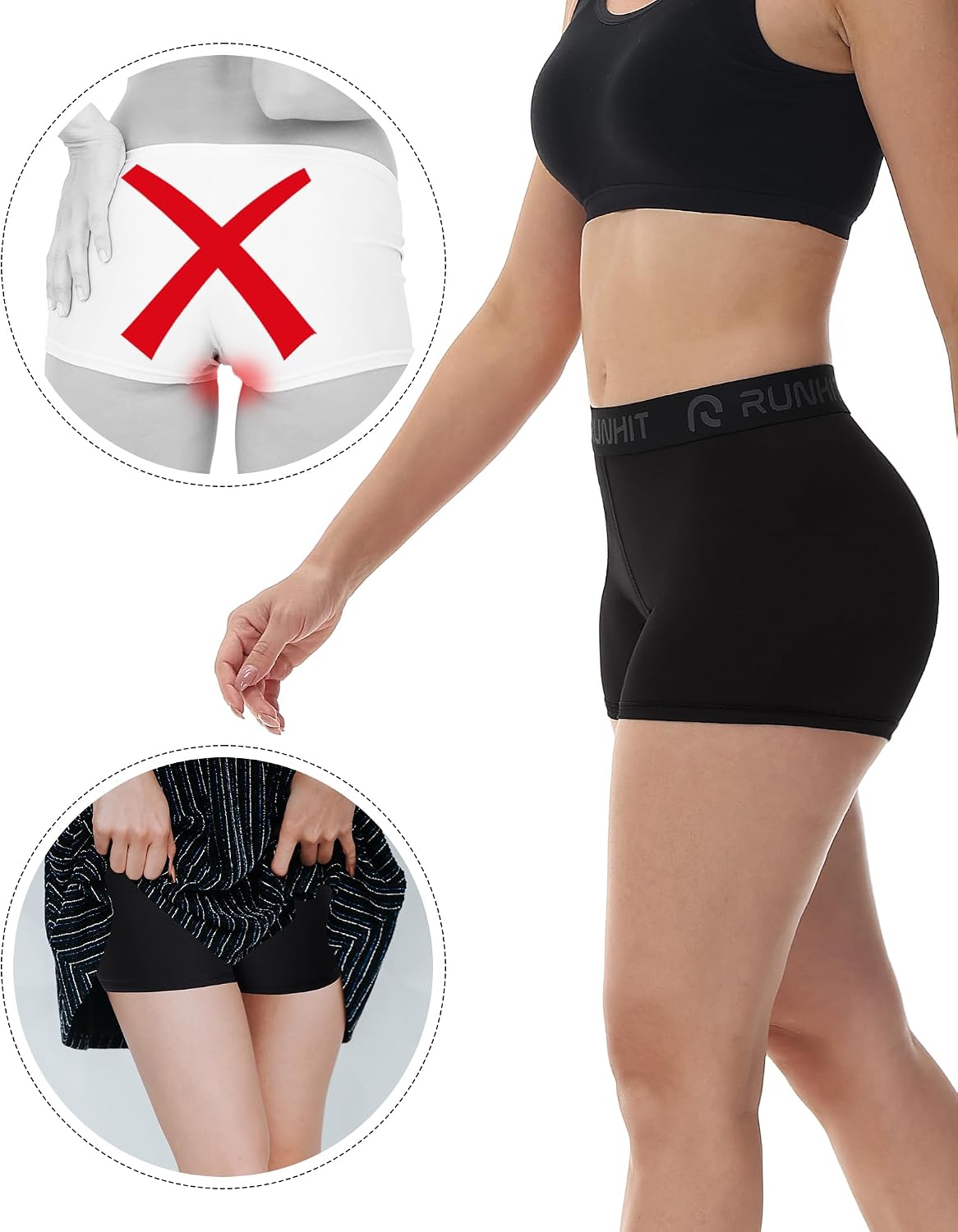 Detalle 2 de Runhit 3" Volleyball Shorts 3 Pack