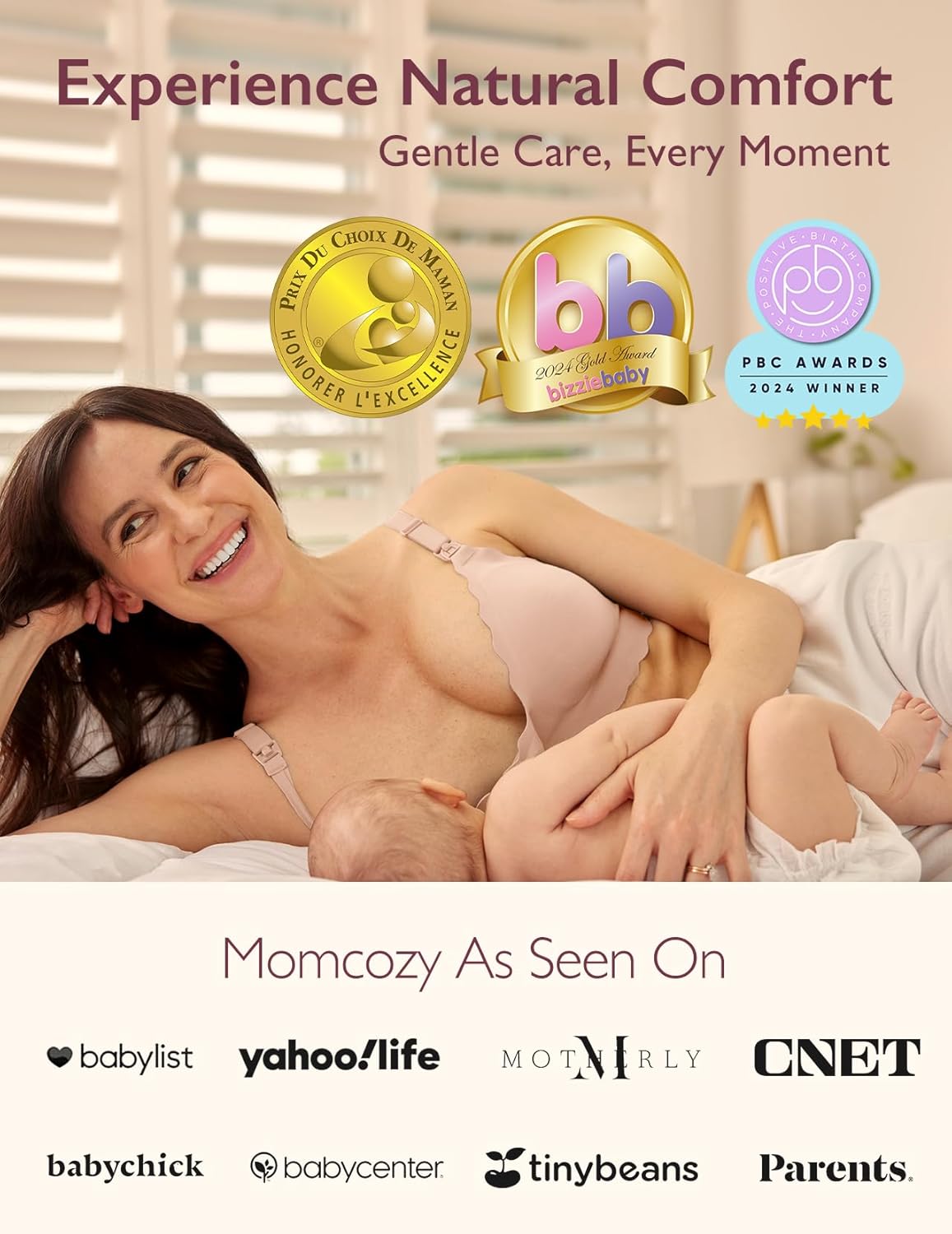 Thumbnail 4 de momcozy Nursing Bras for Breastfeeding – Seamless Wireless Maternity & Nursing Bra with Jelly Strip Support