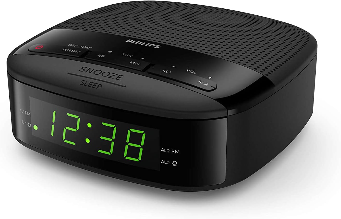 Detalle de Philips R3205/12 : Radio-réveil FM compact avec double alarme et batterie de secours