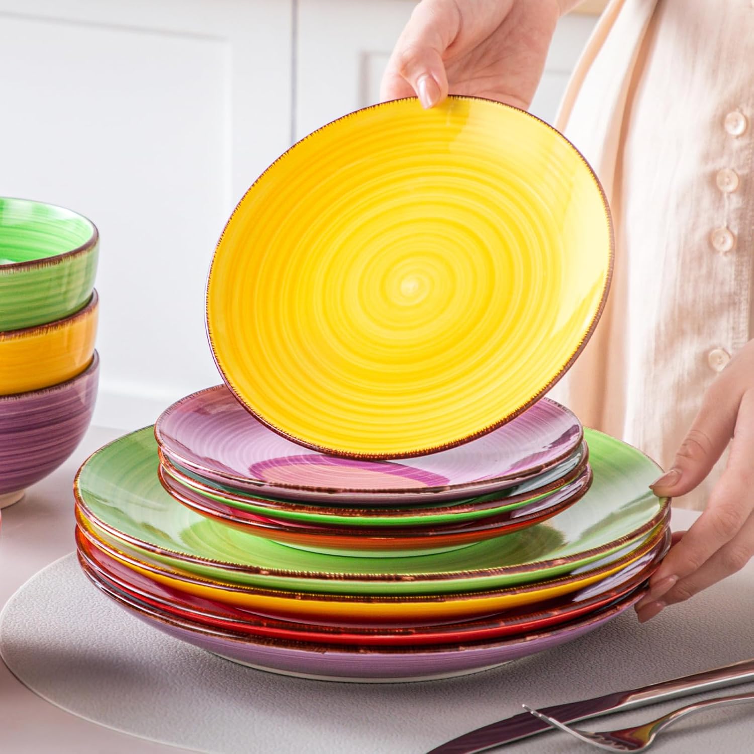 Detalle 2 de vancasso Bonita VC-BONITAVC-LOLIT Stoneware Dinnerware Set, Multicolour