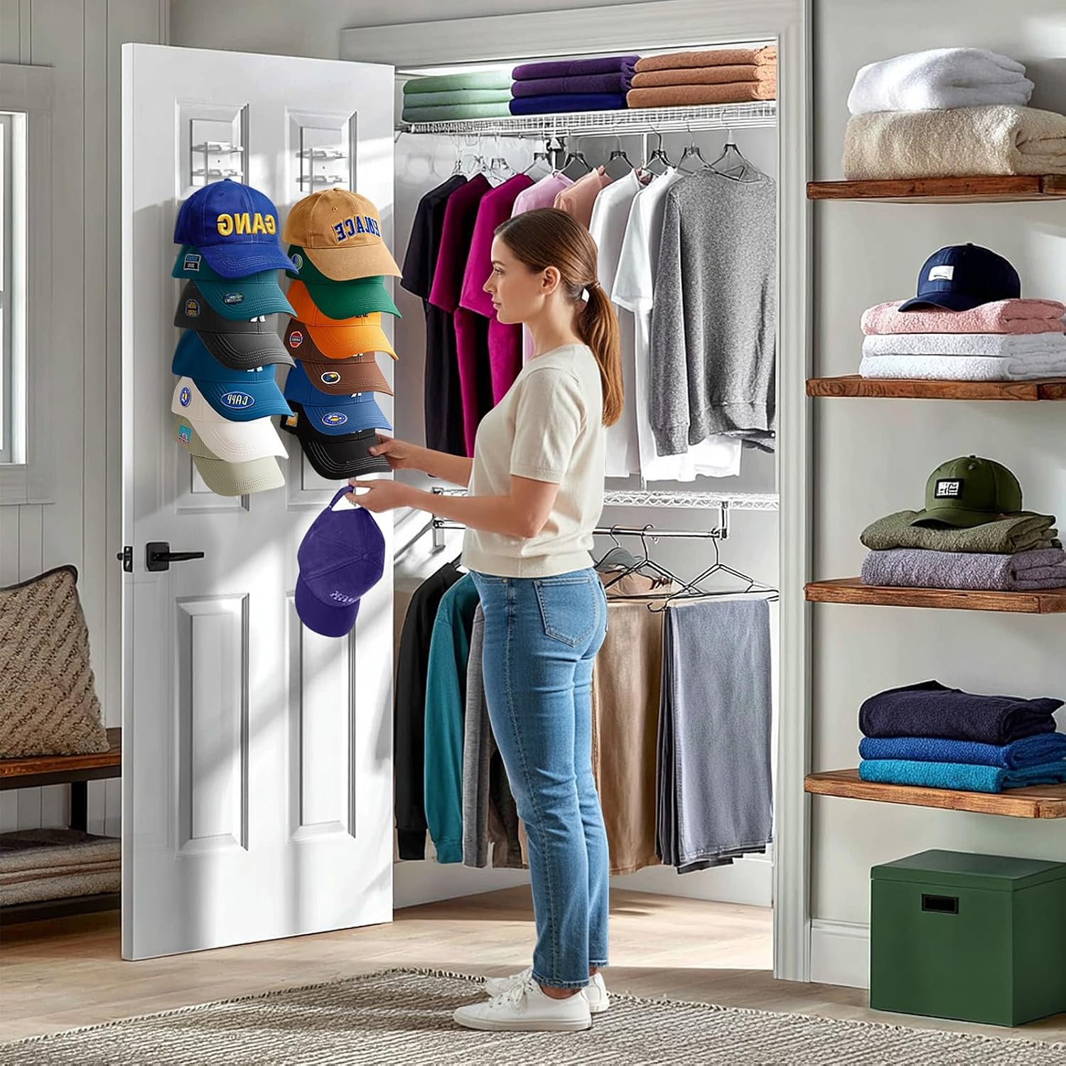 Thumbnail 3 de Hat Organizer for Baseball Caps, 2-Pack
