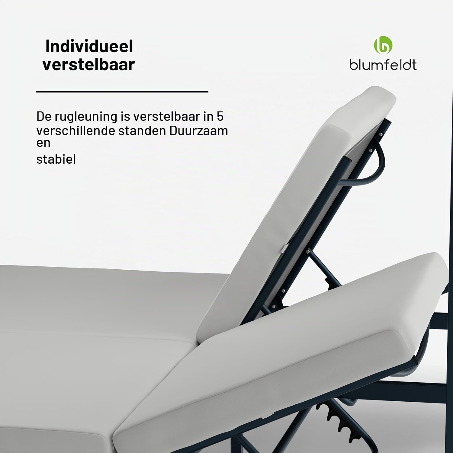 Detalle 2 de blumfeldt Eremitage Double XL zonnebank voor 2 met verstelbare rugleuningen