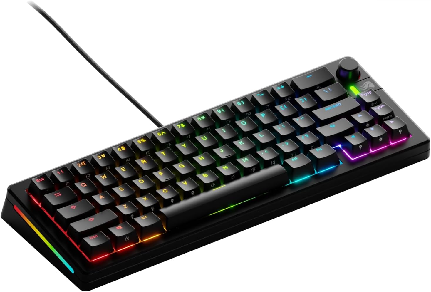 Glorious GMMK 3: 65% Modular Mechanical Keyboard with Knob and Hotswap Capability