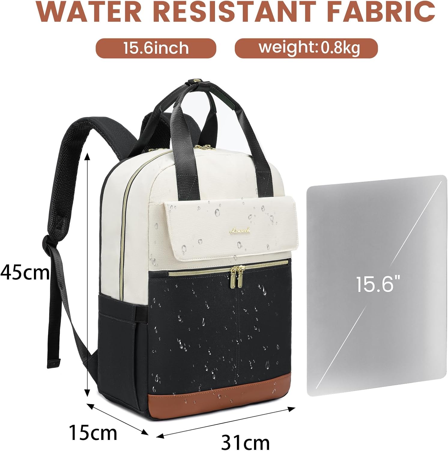 Thumbnail 4 de LOVEVOOK laptop backpack 15.6 inch USB