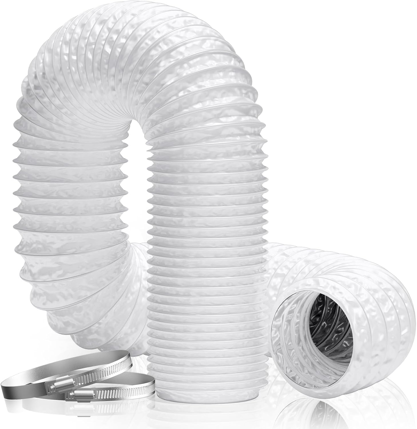 Thumbnail 6 de Hon&Guan Ø150mm Abluftrohr, 5m PVC Alurohr – universell einsetzbares Luftkanal-System für Heimgeräte