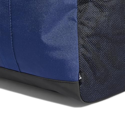 Detalle de Adidas Unisex Essentials Linear Duffel Bag – Dark Blue/White (M)