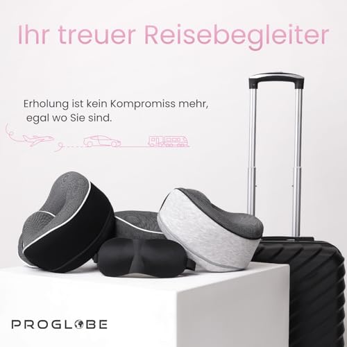 Thumbnail 6 de Proglobe Nackenkissen Flugzeug – Reisekissen aus Memory Foam, 100% Memory Foam, Rosa