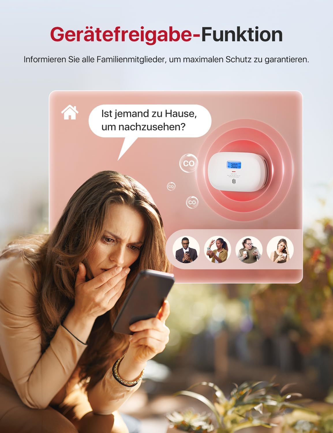 Thumbnail 5 de X-Sense XC0C-iR Kohlenmonoxidmelder mit LCD-Display