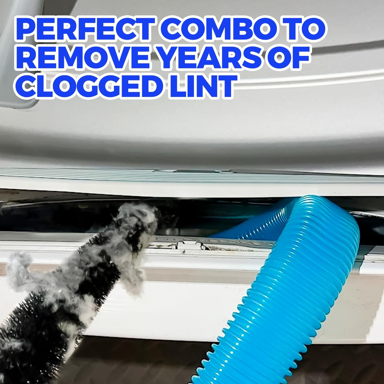 Detalle de Holikme Dryer Vent Cleaner Kit 2Pack with Lint Vacuum Attachment & Brush