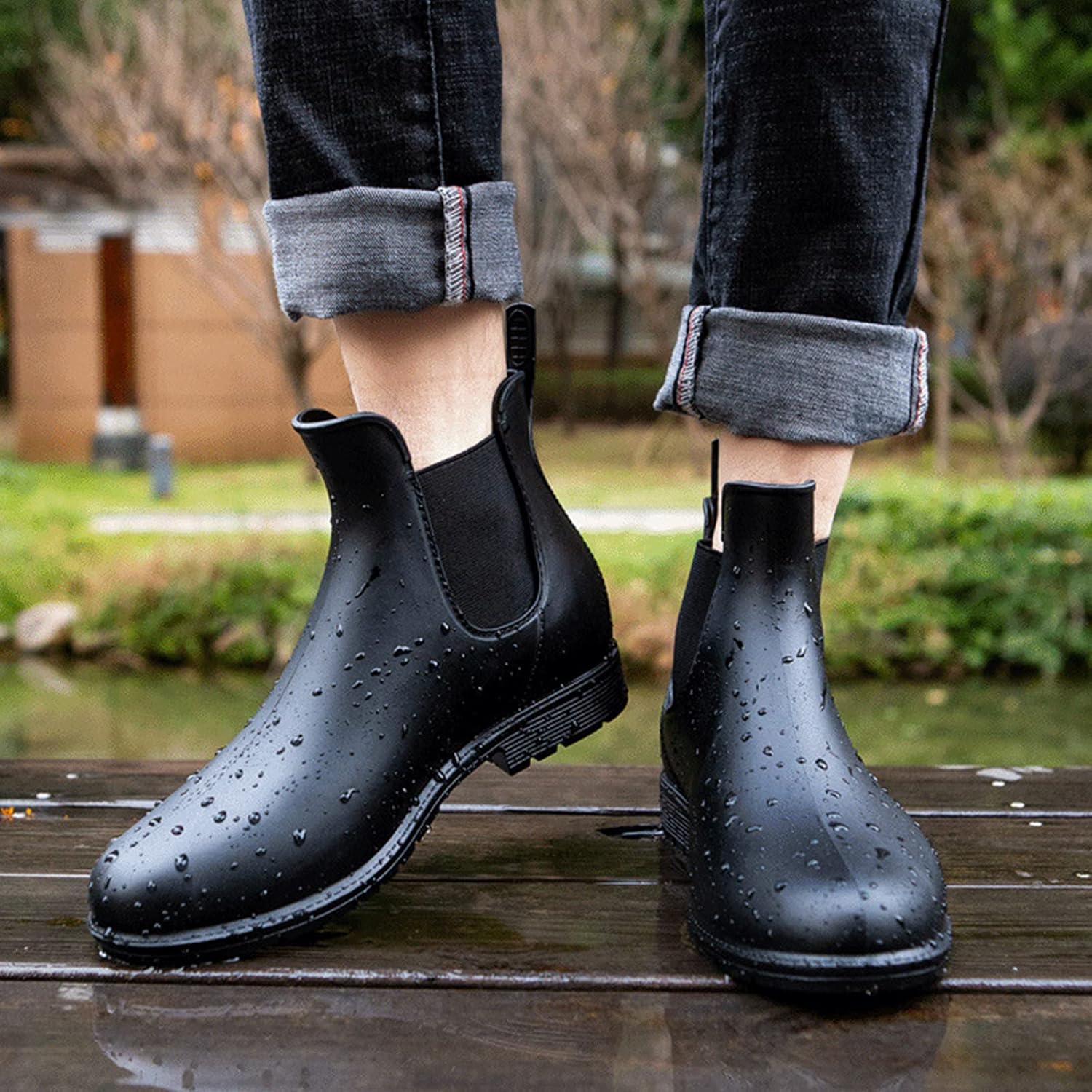 Thumbnail 1 de Geweo Gummistiefel Chelsea – wasserdicht, winddicht und bequem von Größe 35–43