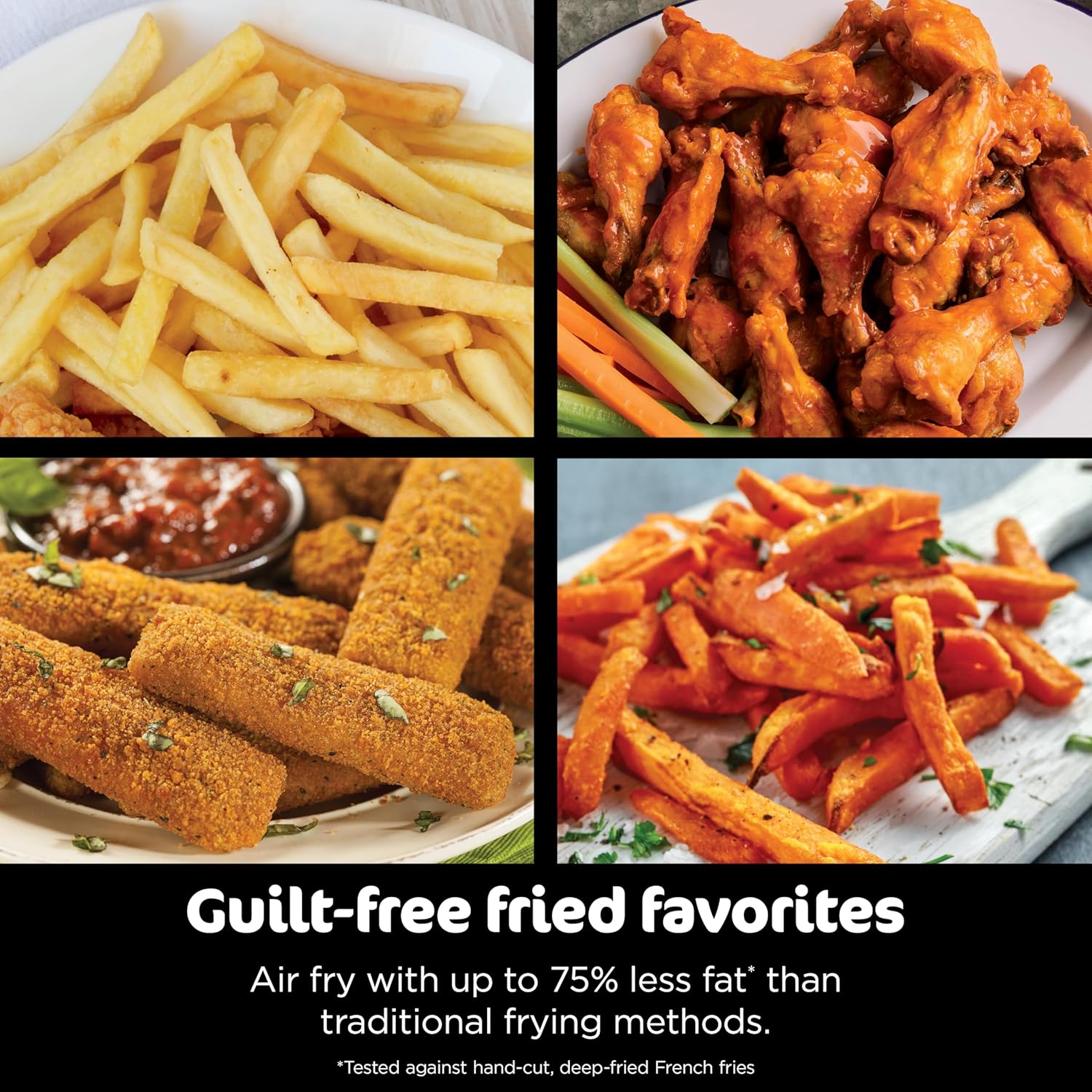 Thumbnail 4 de Ninja Foodi 6-in-1 Air Fryer (DZ071) with 7-QT MegaZone & DualZone Technology