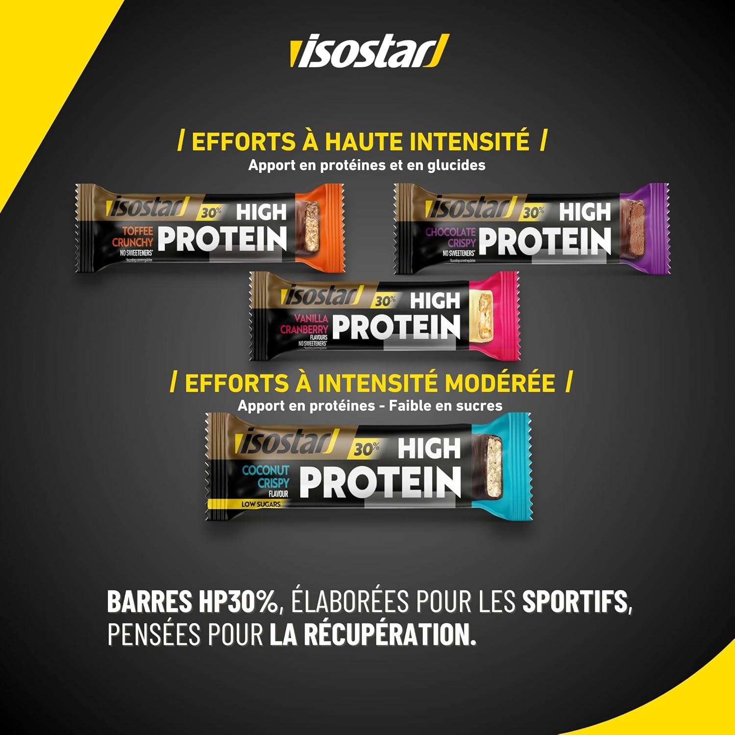 Detalle de ISOSTAR Barres High Protein 30 Toffee Crunchy – 16 barres de 55 g