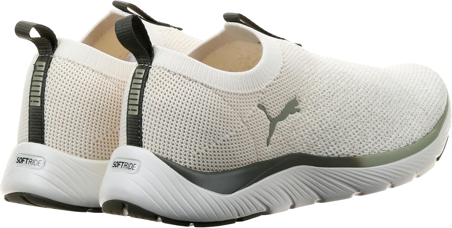 Detalle 2 de Puma Damen Softride Mayve Laufschuhe in Warmweiß-Gold-Schwarz (EU 42)