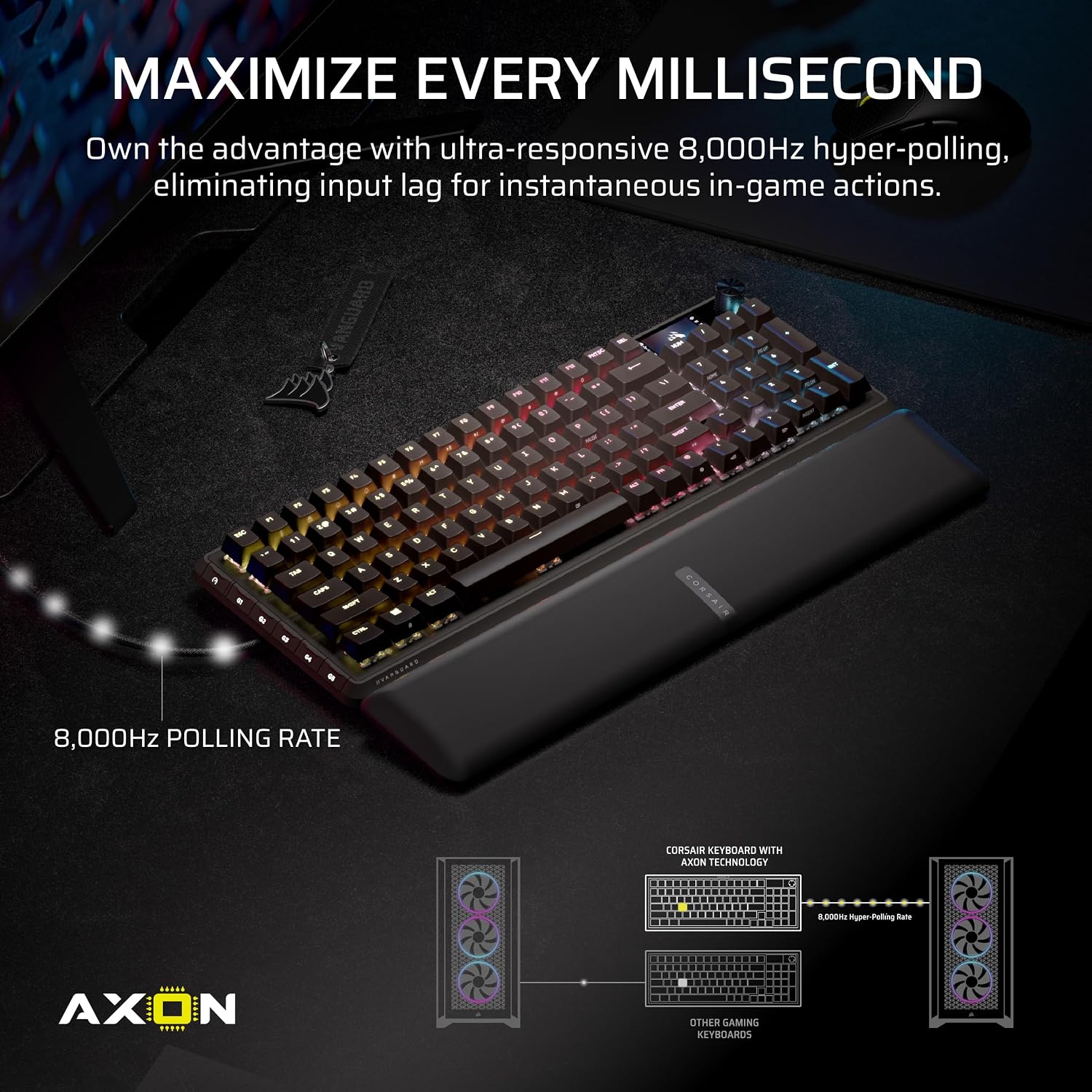 Detalle 2 de Corsair VANGUARD PRO 96 Gaming Keyboard 8000Hz