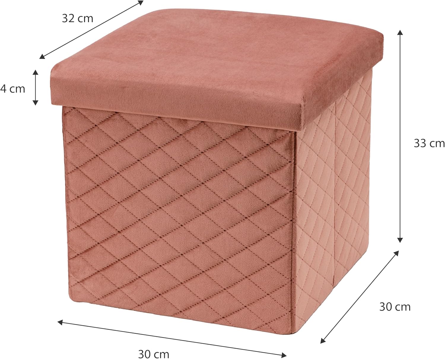 Thumbnail 2 de Baroni Home Pouf Cubo Contenitore 55 L