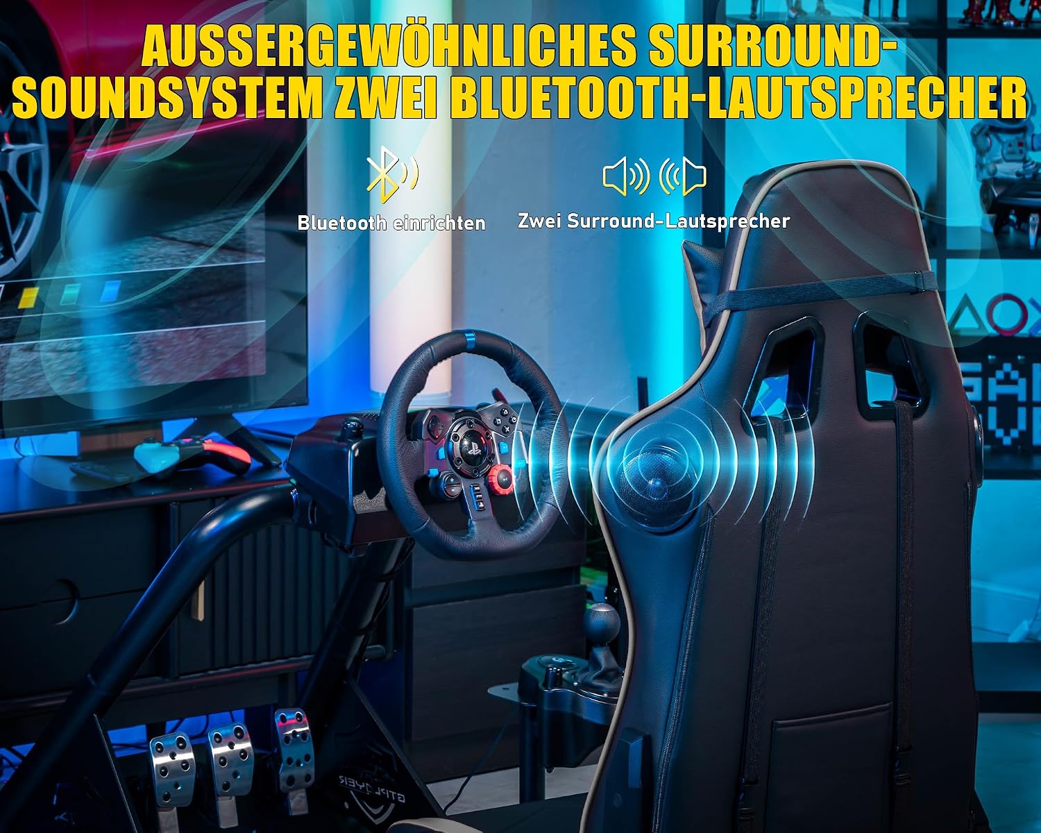 Detalle 2 de GTPLAYER Simulator Cockpit für Sim Racing 181 kg