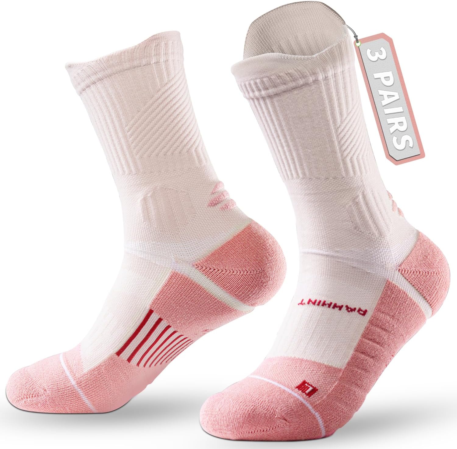 Thumbnail 1 de Rahhint Coolmax Chaussettes de Compression pour Femme – Anti-ampoules, Sans Couture, avec Languette - Lot de 3