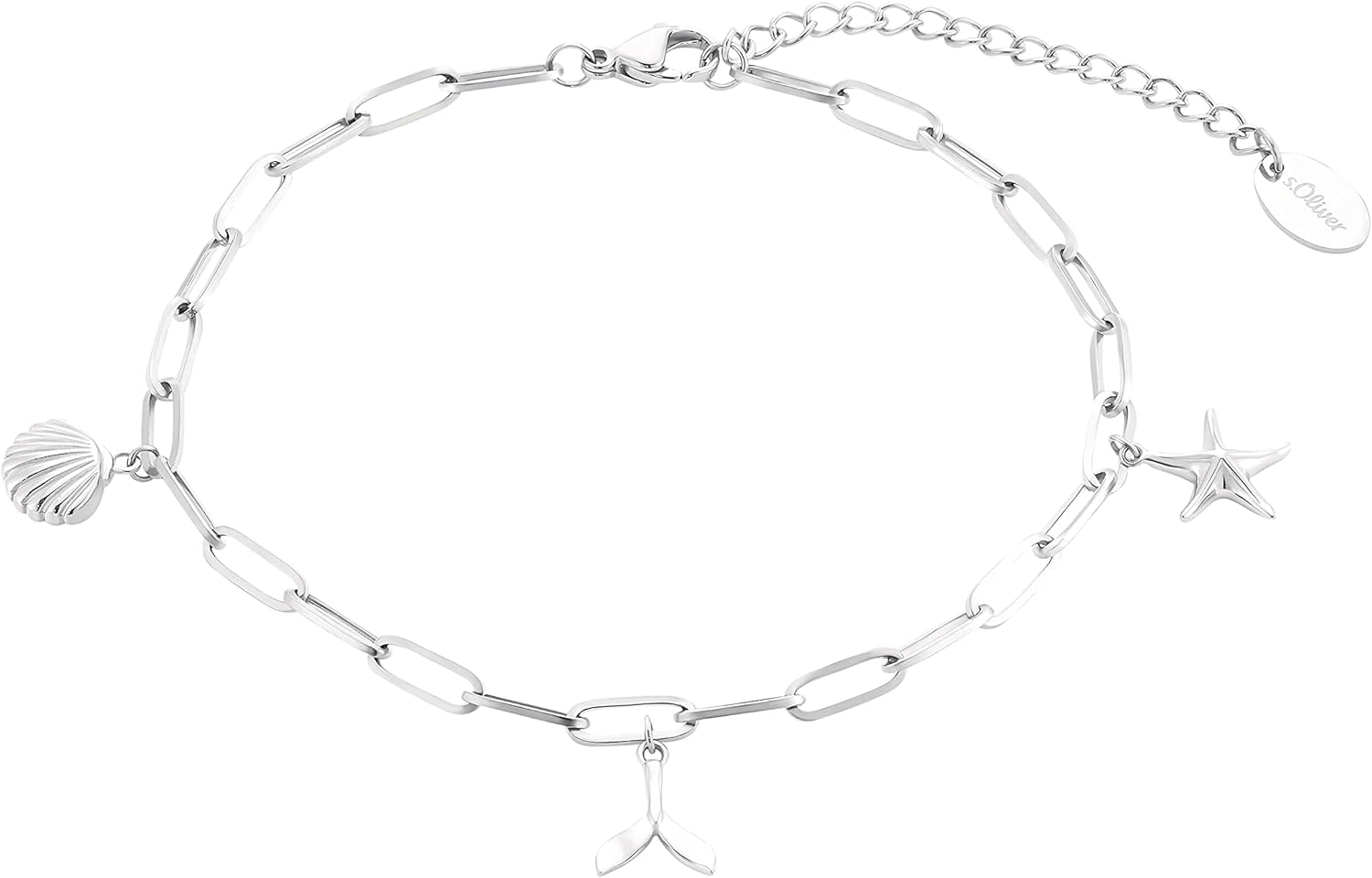 Thumbnail 5 de s.Oliver Fußkette aus 925 Sterling Silber und Edelstahl mit Glassteinen – Sommerschmuck im Geschenk-Set