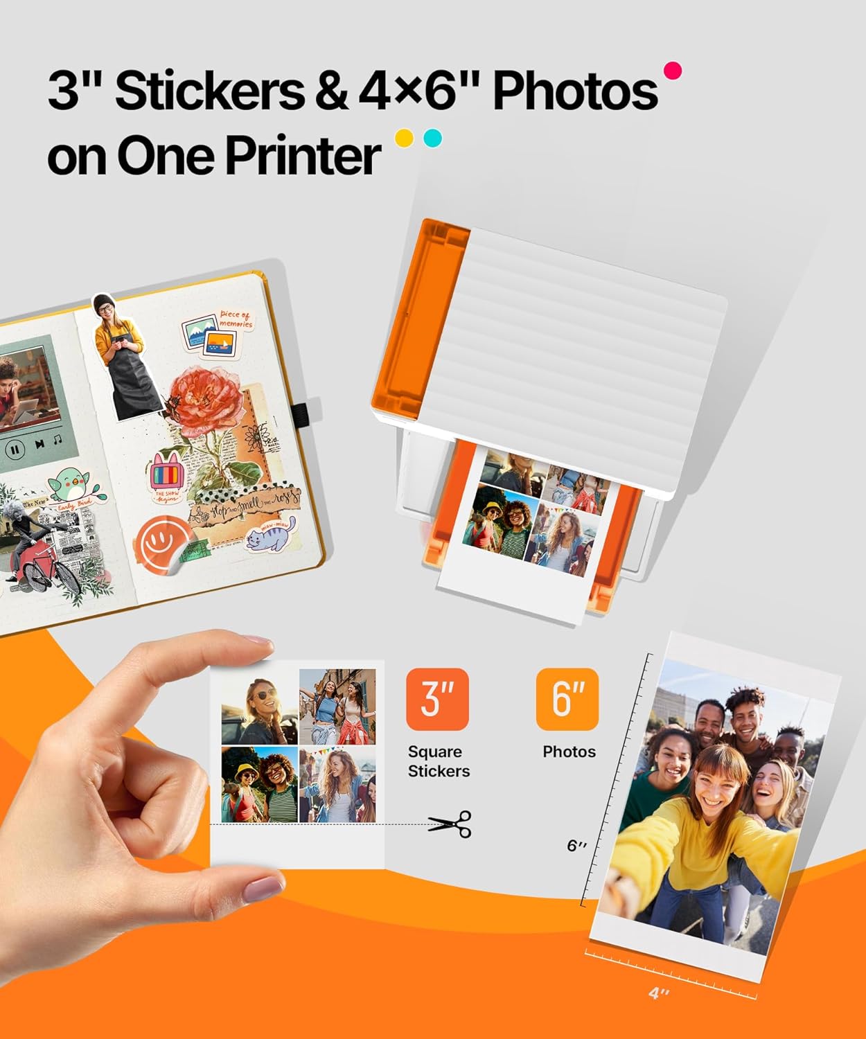 Thumbnail 1 de Liene Amber M110 Bluetooth Photo Printer 80-sheet bundle 📷